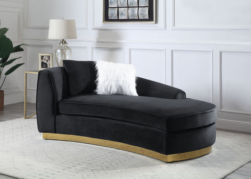 Achelle - Chaise - Black Velvet Unique Piece Furniture