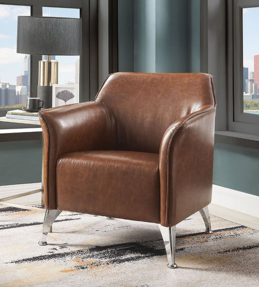 Teague - Accent Chair - Brown PU Unique Piece Furniture