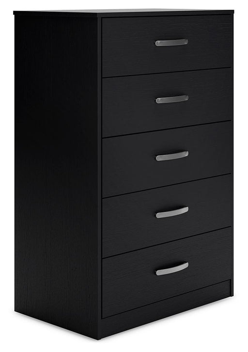 Finch - Black - Five Drawer Chest - 46" Height Unique Piece Furniture