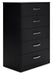 Finch - Black - Five Drawer Chest - 46" Height Unique Piece Furniture
