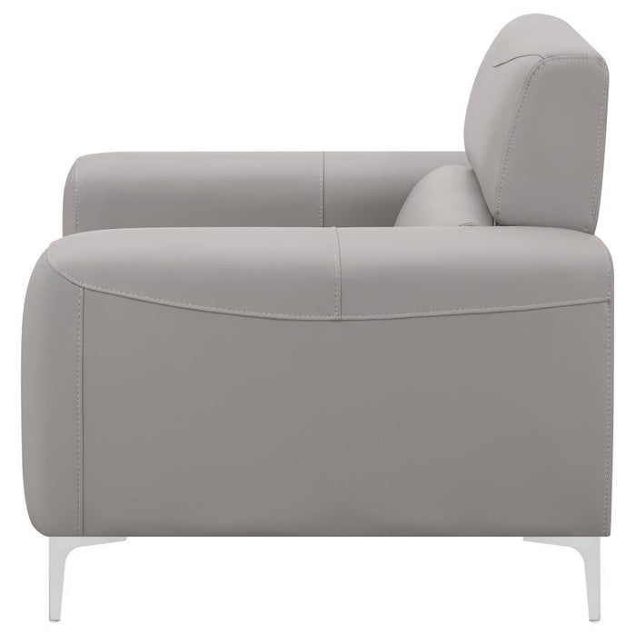 Glenmark - Track Arm Upholstered Chair - Taupe Unique Piece Furniture