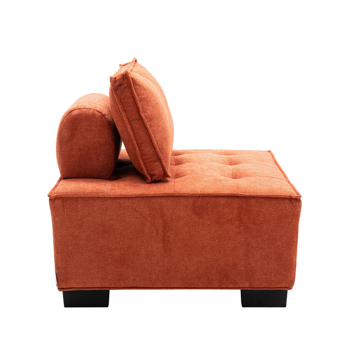 Coomore Ottoman / Lazy Chair - Orange