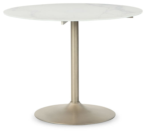 Barchoni - White - Round Dining Room Table Unique Piece Furniture