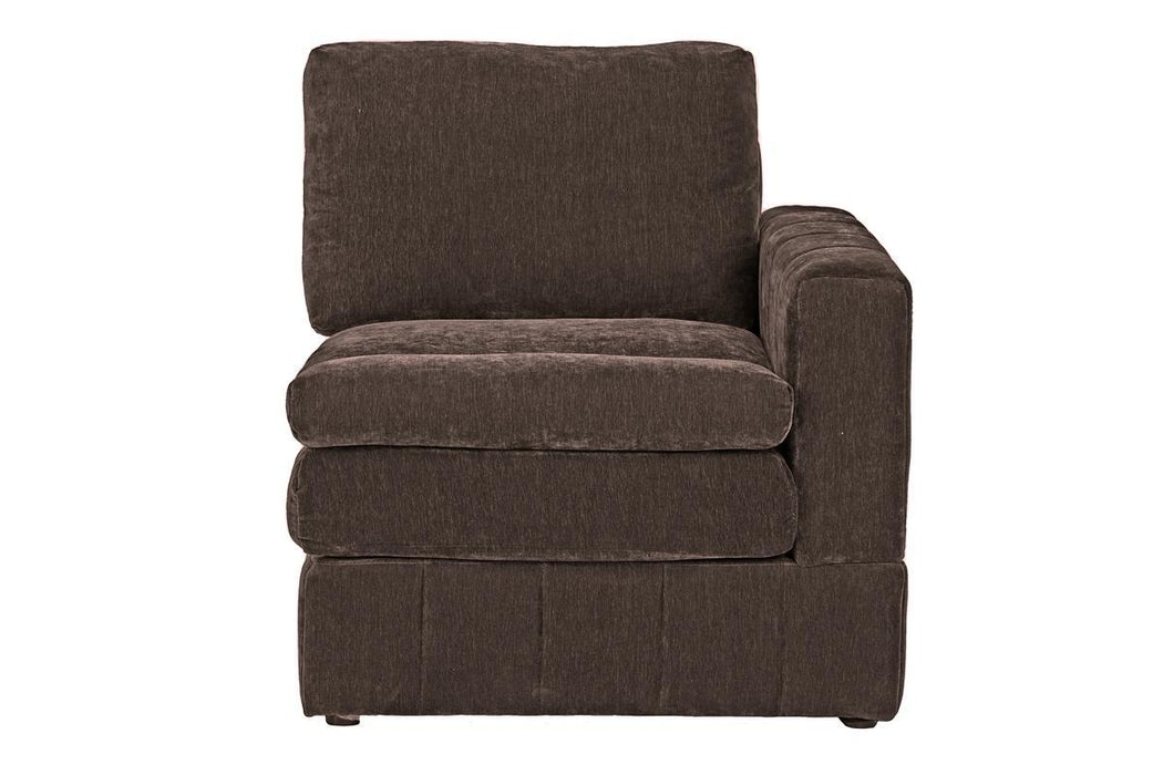 1 Piece Laf/Raf One Arm Chair Modular Chair Sectional Sofa Living Room Furniture Mink Morgan Fabric- Suede