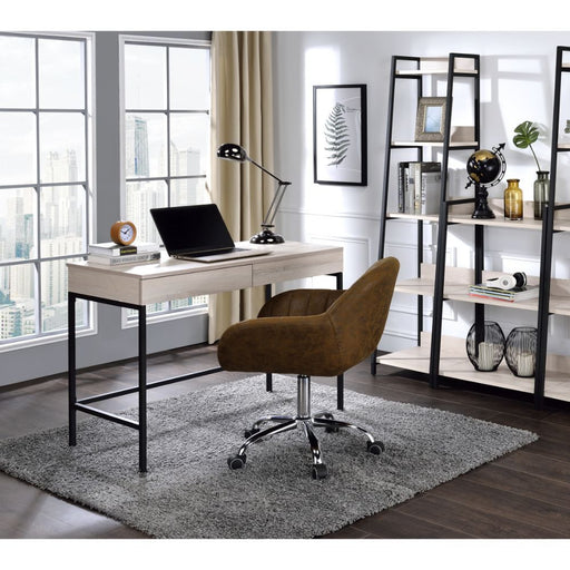 Wendral - Desk - Natural & Black Unique Piece Furniture