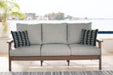 Emmeline - Brown / Beige - Sofa With Cushion Unique Piece Furniture