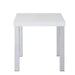 Harta - End Table - White High Gloss & Chrome Unique Piece Furniture