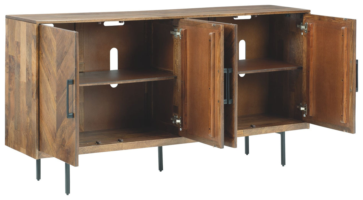 Prattville - Brown - Accent Cabinet Unique Piece Furniture