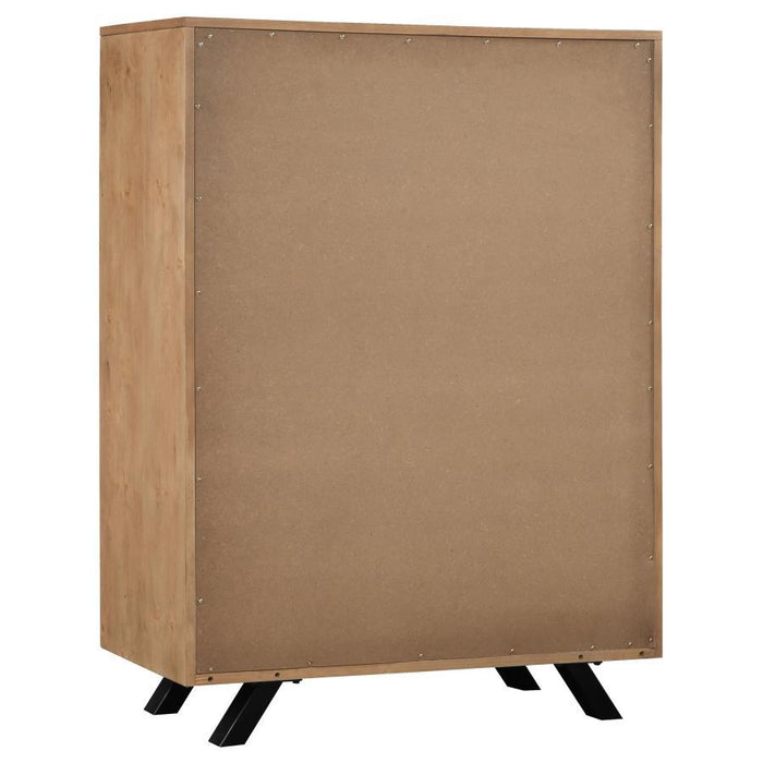 Taylor - 5-Drawer Rectangular Chest Light - Honey Brown Unique Piece Furniture