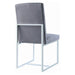 Mackinnon - Upholstered Side Chairs (Set of 2) - Gray And Chrome Unique Piece Furniture