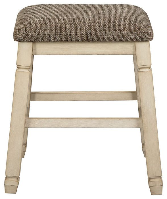 Bolanburg - Beige - Upholstered Stool (Set of 2) The Unique Piece Furniture Furniture Store in Dallas, Ga serving Hiram, Acworth, Powder Creek Crossing, and Powder Springs Area