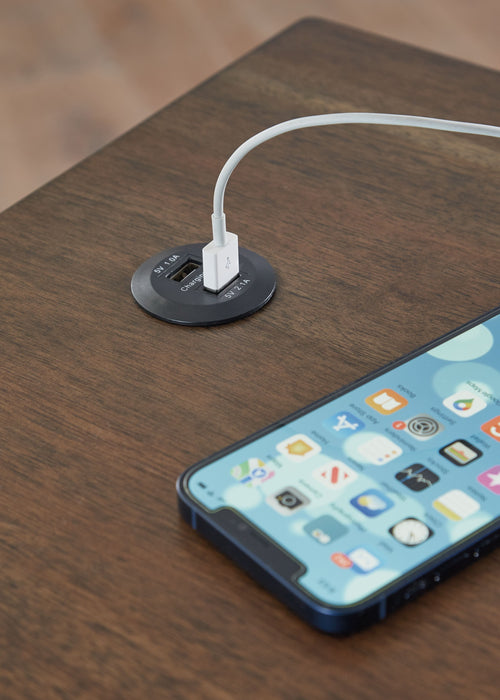 Moriville - Chair Side End Table - Grayish Brown