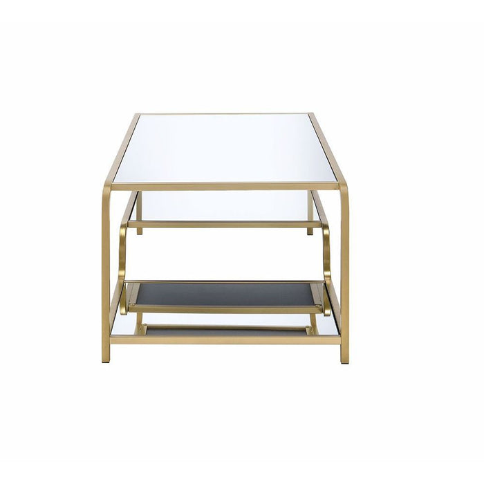 Astrid - Coffee Table - Gold & Mirror