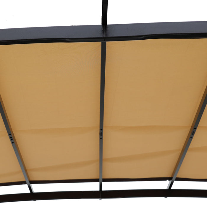 Universal Canopy Cover Replacement For 12X9 Ft Curved Outdoor Pergola Structure