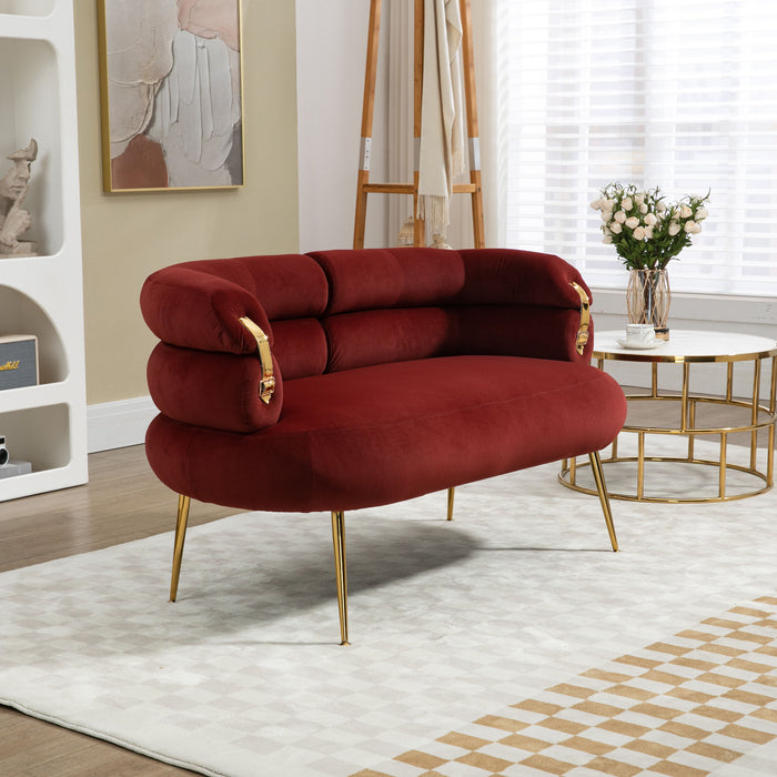 Coolmore Accent Chair, Leisure Chair - Wine Red