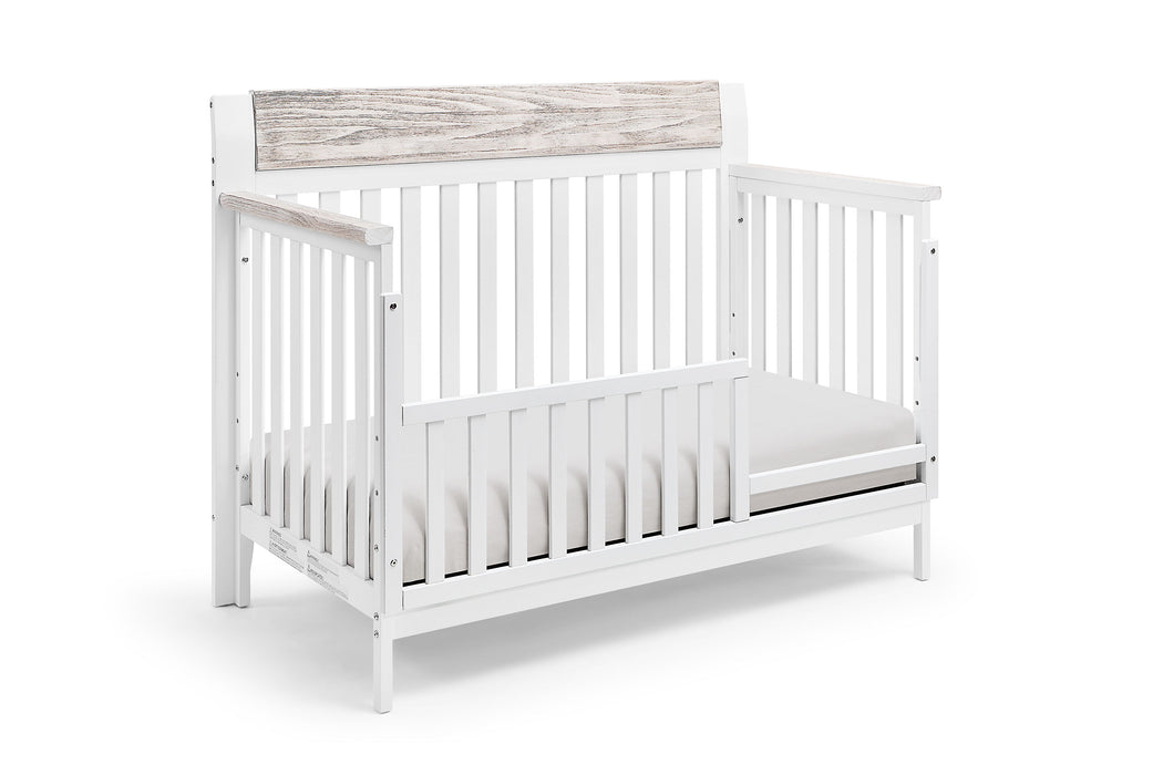 Hayes 4-In-1 Convertible Crib White / Natural