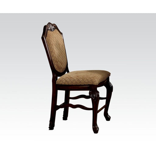 Chateau De Ville - Counter Height Chair (Set of 2) - Fabric & Espresso Unique Piece Furniture