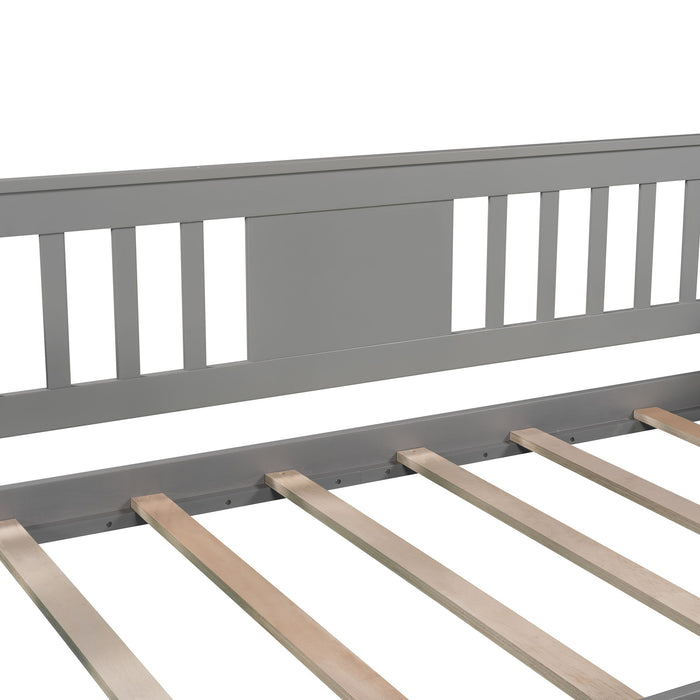 Twin Size Daybed, Wood Slat Support - Gray