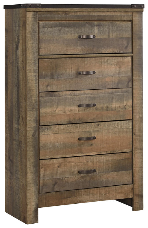 Trinell - Brown - Five Drawer Chest Unique Piece Furniture