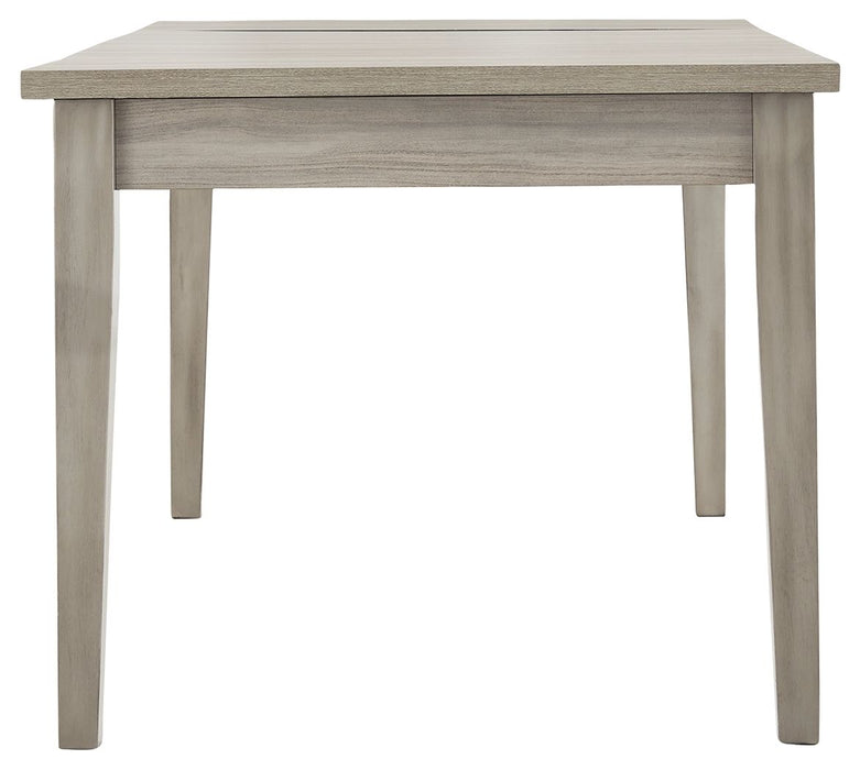 Parellen - Gray - Rectangular Dining Room Table With Storage Unique Piece Furniture