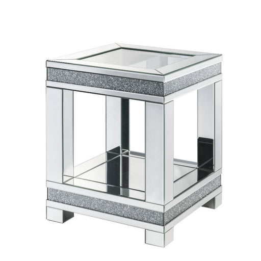 Noralie - End Table - Pearl Silver - Wood - 24" Unique Piece Furniture