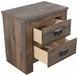 Frederick - 2-Drawer Nightstand - Weathered Oak Unique Piece Furniture