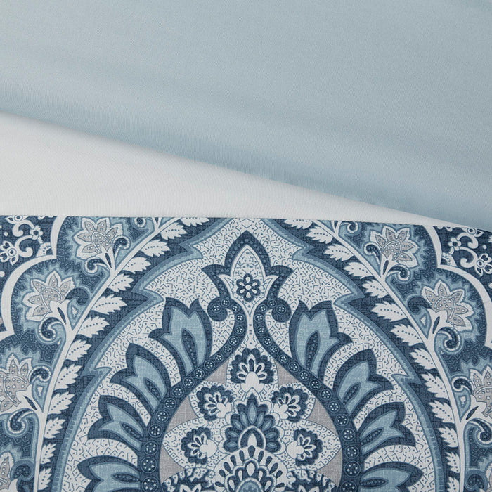 8 Piece Comforter Set, Blue