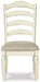 Realyn - Chipped White - Dining Uph Side Chair (Set of 2) - Ladderback Unique Piece Furniture
