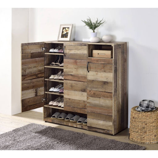 Howia - Cabinet - Rustic Gray Oak Unique Piece Furniture