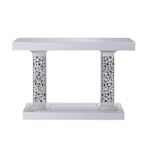 Kachina - Accent Table - Mirrored & Faux Gems Unique Piece Furniture