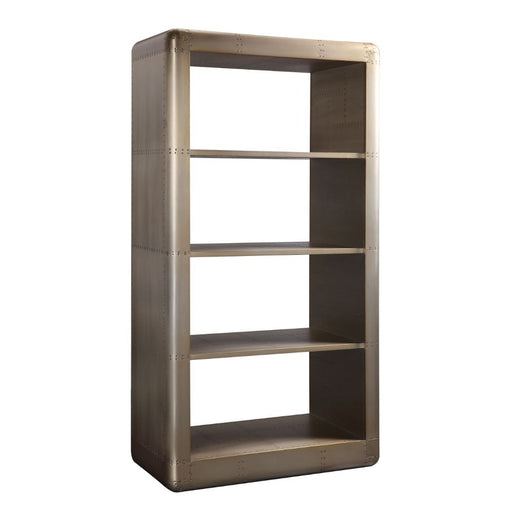 Jennavieve - Bookshelf - Gold Aluminum Unique Piece Furniture