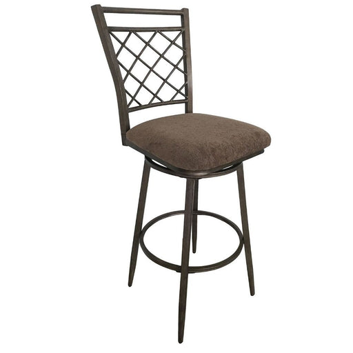 Aldric - Bar Chair (Set of 2) - Fabric & Antique Unique Piece Furniture