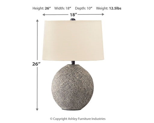 Harif - Beige - Paper Table Lamp Unique Piece Furniture
