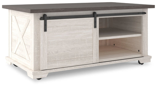 Dorrinson - White / Black / Gray - Rectangular Cocktail Table Unique Piece Furniture