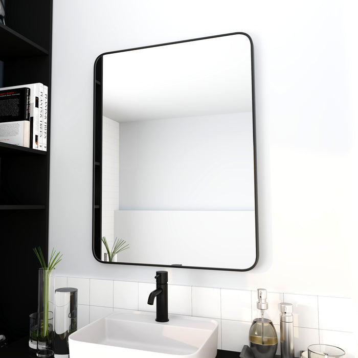 Bathroom Mirror Black Aluminum Frame