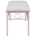 Massi - Tufted Upholstered Bench - Powder Pink Unique Piece Furniture