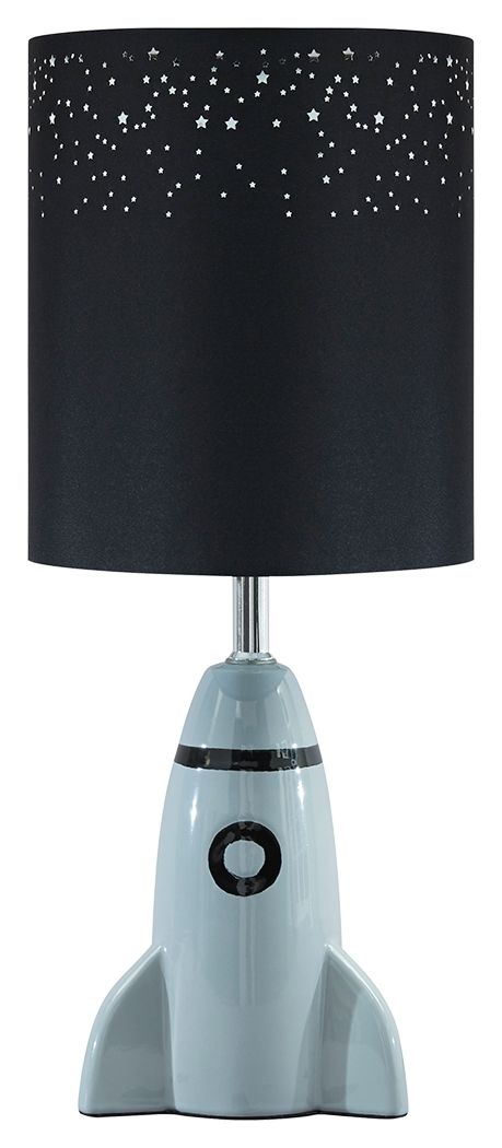 Cale - Gray / Black - Ceramic Table Lamp Unique Piece Furniture