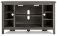 Arlenbry - Gray - Corner TV Stand/Fireplace Opt Unique Piece Furniture