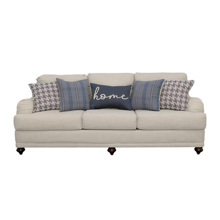 Glenn - Recessed Arms Sofa - Light Gray Unique Piece Furniture