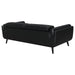 Shania - Track Arms Sofa With Tapered Legs - Black Unique Piece Furniture