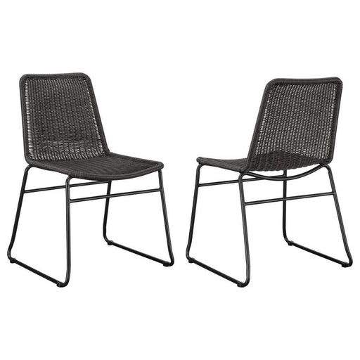 Dacy - Upholstered Dining Chairs (Set of 2) - Brown And Sandy Black Unique Piece Furniture