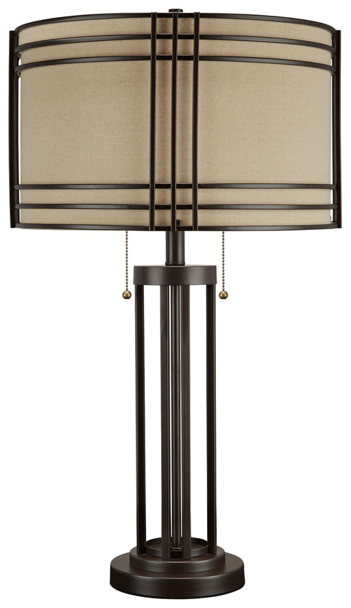 Hanswell - Dark Brown - Metal Table Lamp Unique Piece Furniture