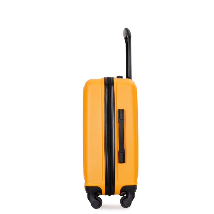 20" Carry On Luggage Lightweight Suitcase, Spinner Wheels, Orange