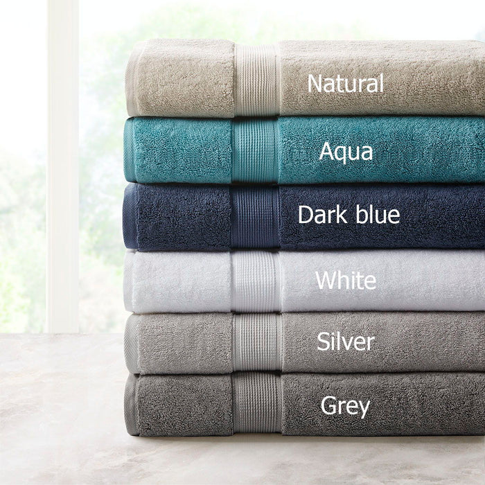100% Cotton Bath Sheet Antimicrobial (Set of 2) - Dark Blue