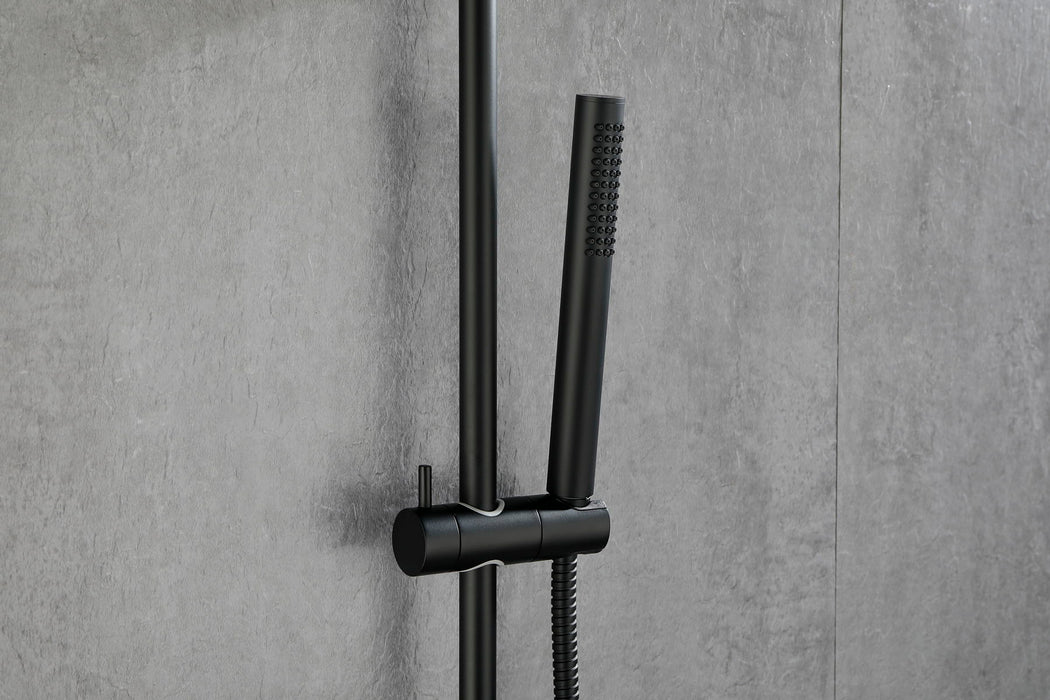 Eco Performance - Handheld Shower With 28 Inch Slide Bar And 59 Inch Hose - Matt Black