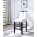 Bernice - Counter Height Chair (Set of 2) - White PU & Black Unique Piece Furniture