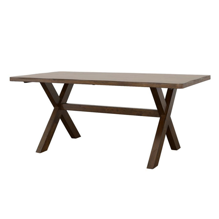 Alston - X-Shaped Dining Table - Knotty Nutmeg Unique Piece Furniture