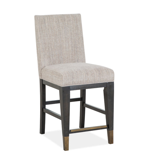Ryker - Counter Chair With Upholstered Seat And Back (Set of 2) - Nocturn Black Unique Piece Furniture
