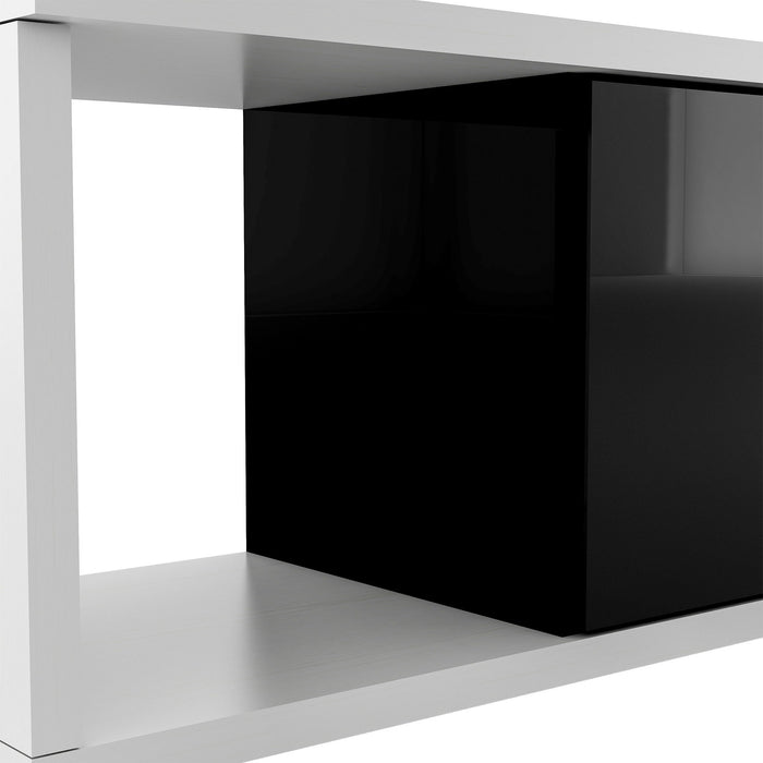 U-Can Modern, Stylish TV Stand TV Cabinet Fot 80 / Inch TV, Black