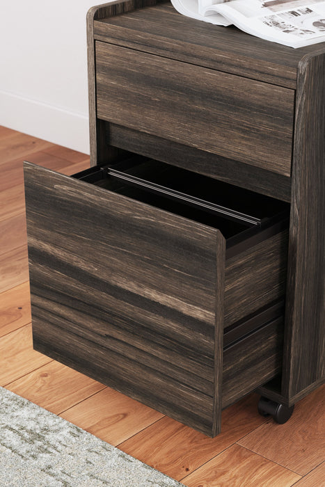 Zendex - Dark Brown - File Cabinet Unique Piece Furniture